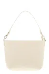 Mc2 Saint Barth Aline Grain-leather Shoulder Bag In White
