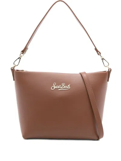 Mc2 Saint Barth Aline Bag In Hammered Leather In Metallic