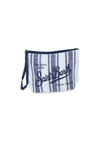 Mc2 Saint Barth Aline Blue Stripes Pouch