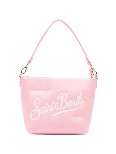 Mc2 Saint Barth Aline Canvas Tote Bag In Pink