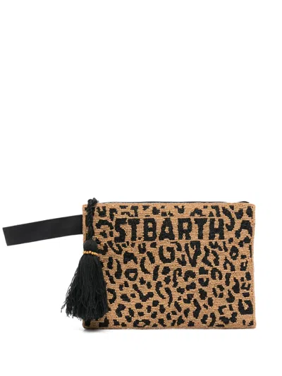 Mc2 Saint Barth Aline Clutch Bag In Neutral