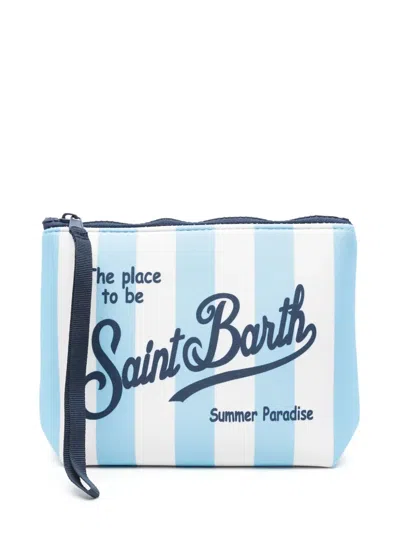 Mc2 Saint Barth Aline Clutch Bag In Blue
