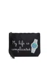 Mc2 Saint Barth Aline Clutch Bag In Black