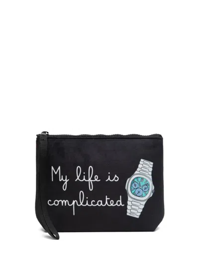 Mc2 Saint Barth Aline Clutch Bag In Black