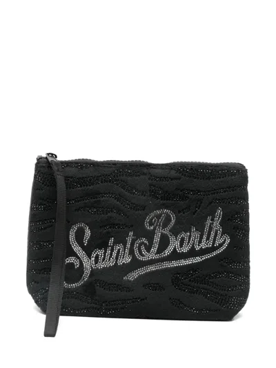 Mc2 Saint Barth Aline Clutch Bag In Black