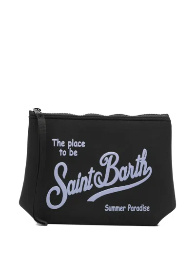 Mc2 Saint Barth Kids' Aline Clutch Bag In Black