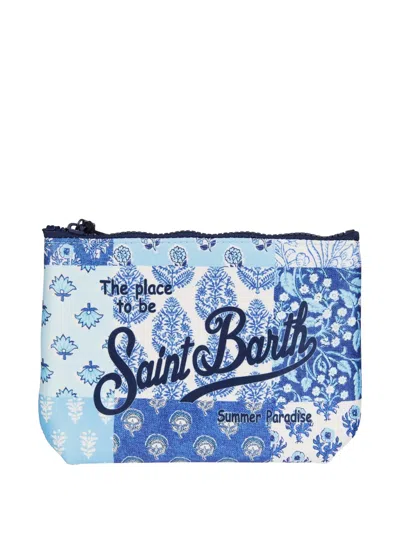 Mc2 Saint Barth Aline Clutch Bag In Blue