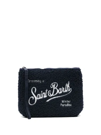 Mc2 Saint Barth Aline Clutch Bag In Blue