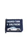 Mc2 Saint Barth Aline Clutch Bag In Blue
