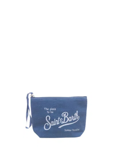 Mc2 Saint Barth Aline Clutch Bag In Blue