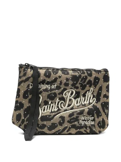 Mc2 Saint Barth Aline Clutch Bag In Brown