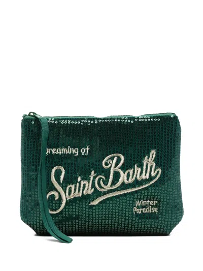 Mc2 Saint Barth Aline Clutch Bag In Green