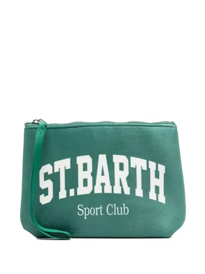 Mc2 Saint Barth Aline Clutch Bag In Green