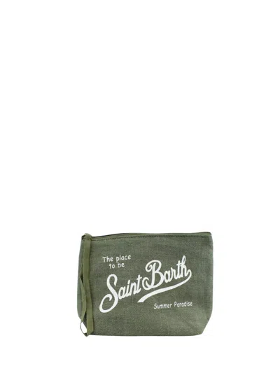 Mc2 Saint Barth Aline Clutch Bag In Green