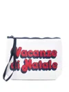 Mc2 Saint Barth 'aline' Clutch Bag  In White