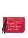 Mc2 Saint Barth 'aline' Clutch Bag  In Red