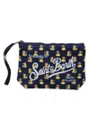 Mc2 Saint Barth Printed Design Wrist Strap Clutch Bag In Multi