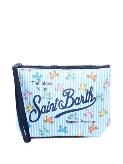 Mc2 Saint Barth Aline Clutch Bag In Blue