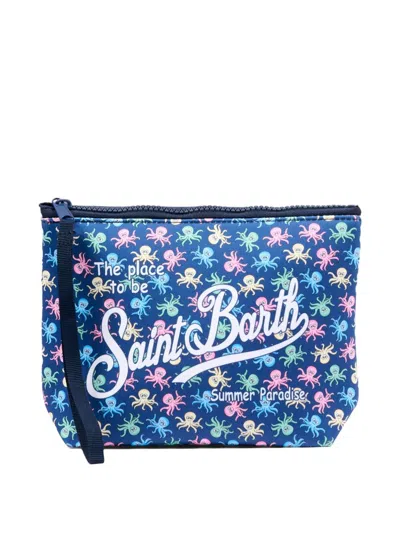 Mc2 Saint Barth Aline Clutch Bag In Blue