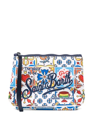 Mc2 Saint Barth Aline Clutch Bag In Blue
