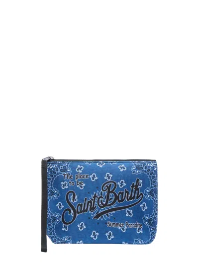 Mc2 Saint Barth Aline Clutch Bag In Blue
