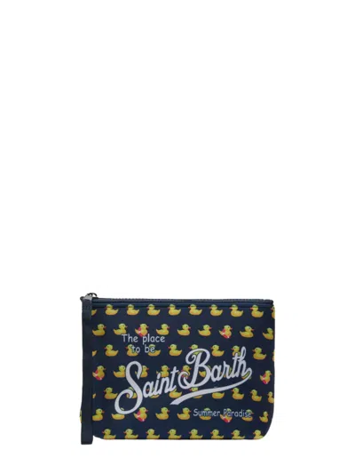 Mc2 Saint Barth Aline Clutch Bag In Blue