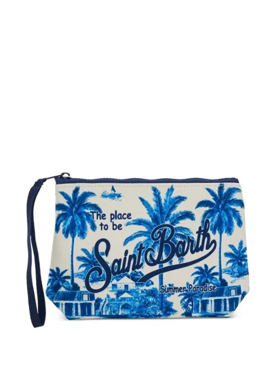 Mc2 Saint Barth Aline Clutch Bag In Blue