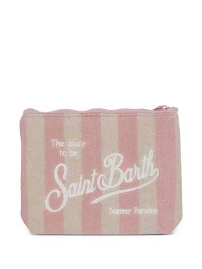 Mc2 Saint Barth Aline Clutch Bag In Neutral