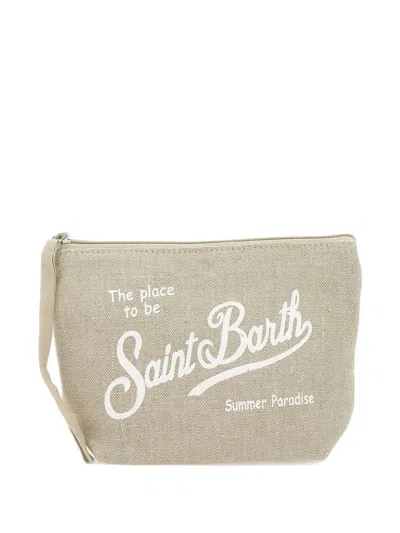 Mc2 Saint Barth Aline Clutch Bag In Neutral
