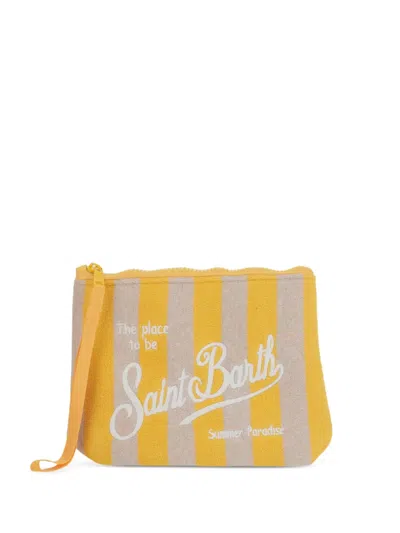 Mc2 Saint Barth Aline Clutch Bag In Yellow