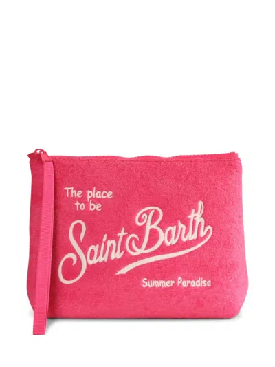 Mc2 Saint Barth Aline Clutch Bag In Pink