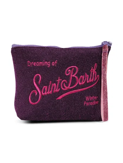 Mc2 Saint Barth Neoprene Holder Bag In Strass Lurex