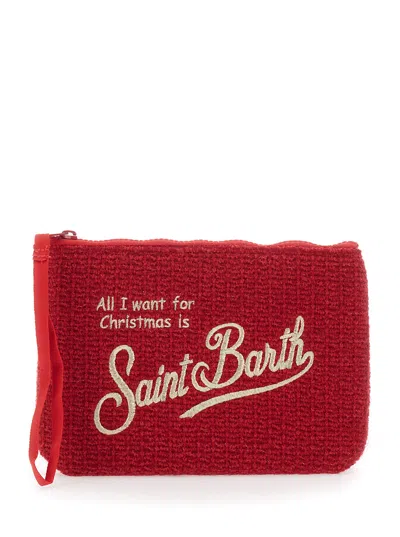 Mc2 Saint Barth Aline Clutch In Red