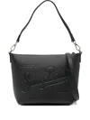 Mc2 Saint Barth Aline Embossed Crossbody Bag In Black