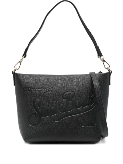 Mc2 Saint Barth Aline Embossed Crossbody Bag In Black