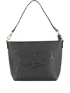 Mc2 Saint Barth Aline Embossed-logo Bag In Black