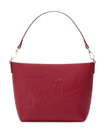 Mc2 Saint Barth Embossed-logo Tote Bag In Red