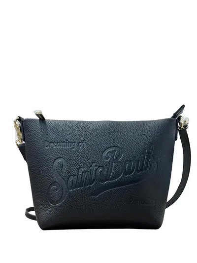 Mc2 Saint Barth Aline Embossed Shoulder Bag In Blue