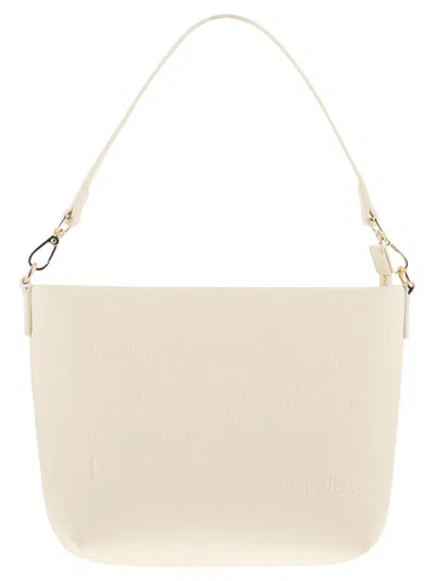 Mc2 Saint Barth Aline Hammered Leather Bag In Neutral