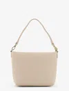 Mc2 Saint Barth Aline Leather Shoulder Bag In White