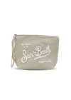 Mc2 Saint Barth Aline Linen Pouch Beige In Neutral