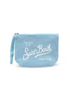 Mc2 Saint Barth Aline Linen Pouch Light Blue