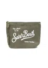 Mc2 Saint Barth Aline Linen Pouch Military