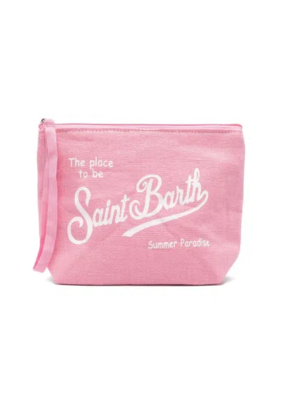 Mc2 Saint Barth Aline Linen Pouch Pink