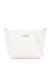 Mc2 Saint Barth Aline Logo Cross Body Bag In White