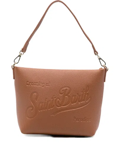 Mc2 Saint Barth Aline Logo-debossed Tote Bag In Brown
