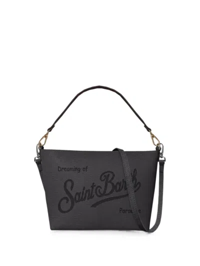 Mc2 Saint Barth Aline Logo-embossed Shoulder Bag In Black