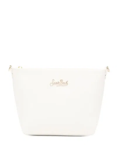 Mc2 Saint Barth Aline Logo-plaque Shoulder Bag In Neutral