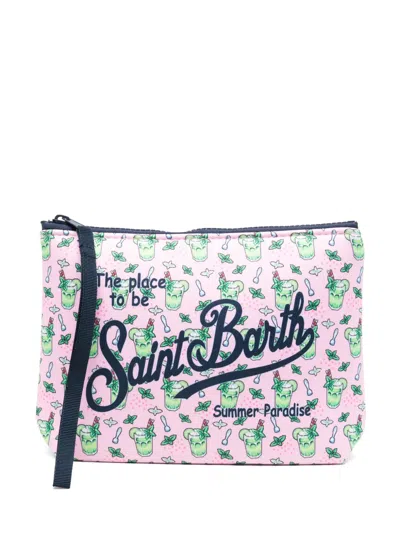 Mc2 Saint Barth Aline Make Up Bag In Pink