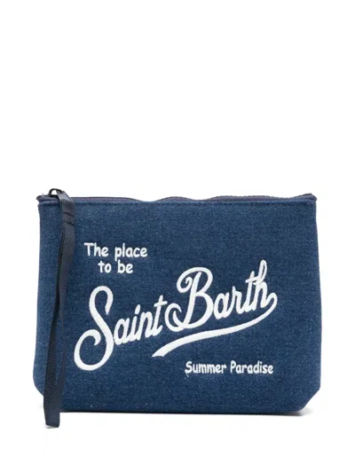 Mc2 Saint Barth Aline Makeup Bag In Blue